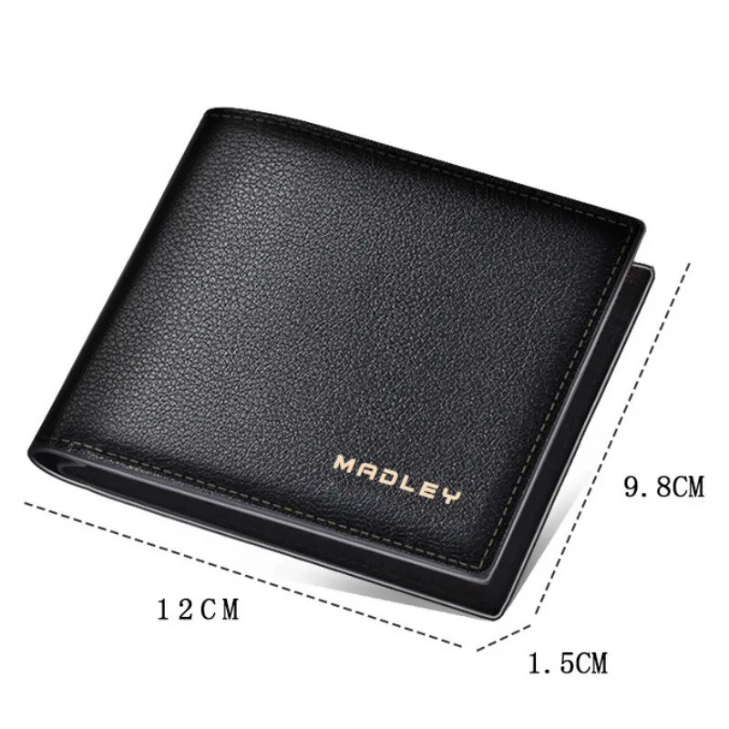 

Luxury Designer Mens Wallet Leather PU Bifold Short Wallets Men Vintage Male Purse Multi-functional Cards Solid Slim Wallet