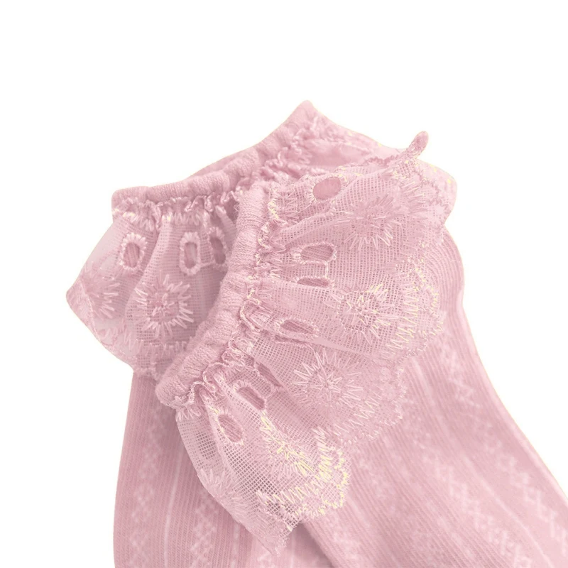 

New Arrival Baby Cotton Soft Comfortable Embroidery Lace Socks Children Embroidered Socks Princess Baby Girl Socks