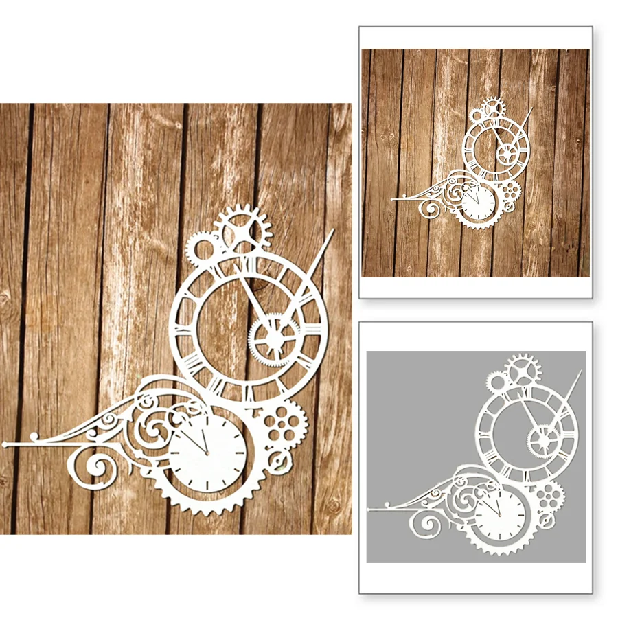 Шестерня стимпанк часы металлические режущие штампы мышь год DIY Скрапбукинг