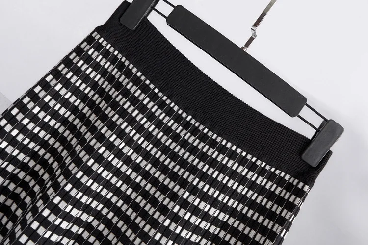 Женская трикотажная юбка Осень зима 2019 Европейская и американская мода