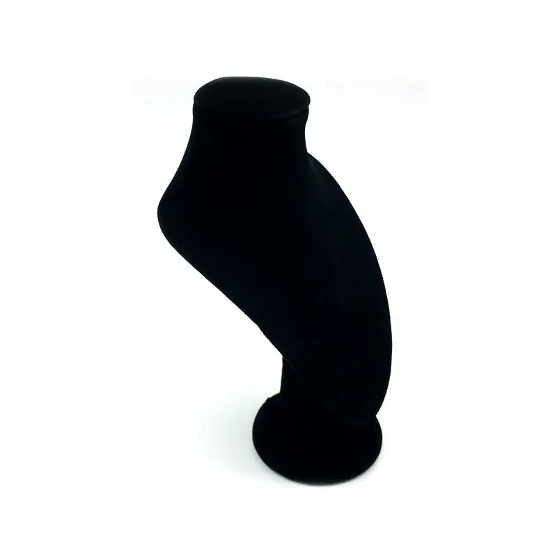 5PCS / Lot 17 x 10CM New Velvet Jewelry DisplayMannequin Necklace Jewelry Pendant Display Stand Holder Show Decorate