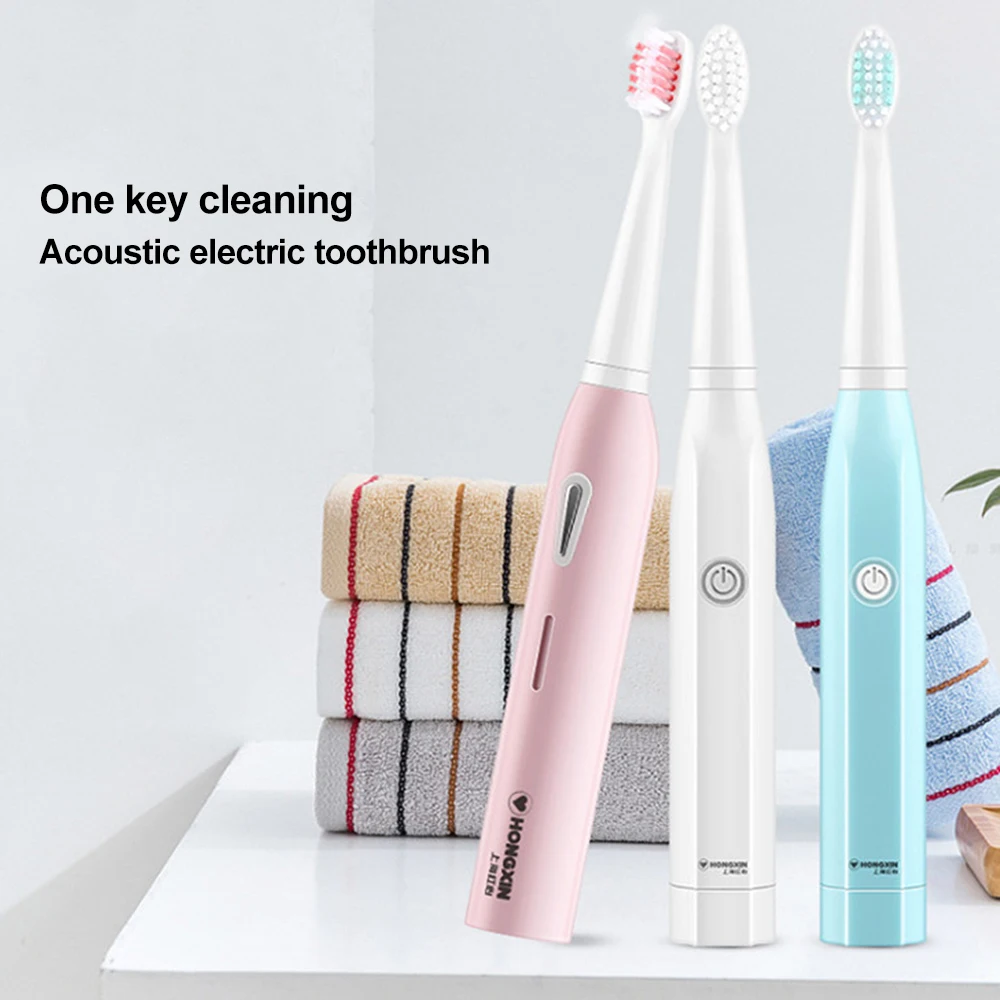 Электрическая зубная щетка Модернизированная Водонепроницаемая ультразвуковая