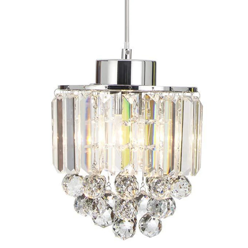 

LukLoy Modern Crystal Effect Pendant Light Ceiling Pendant Hang Lamp for Living Room Dining Table Bedroom Kitchen Island Loft
