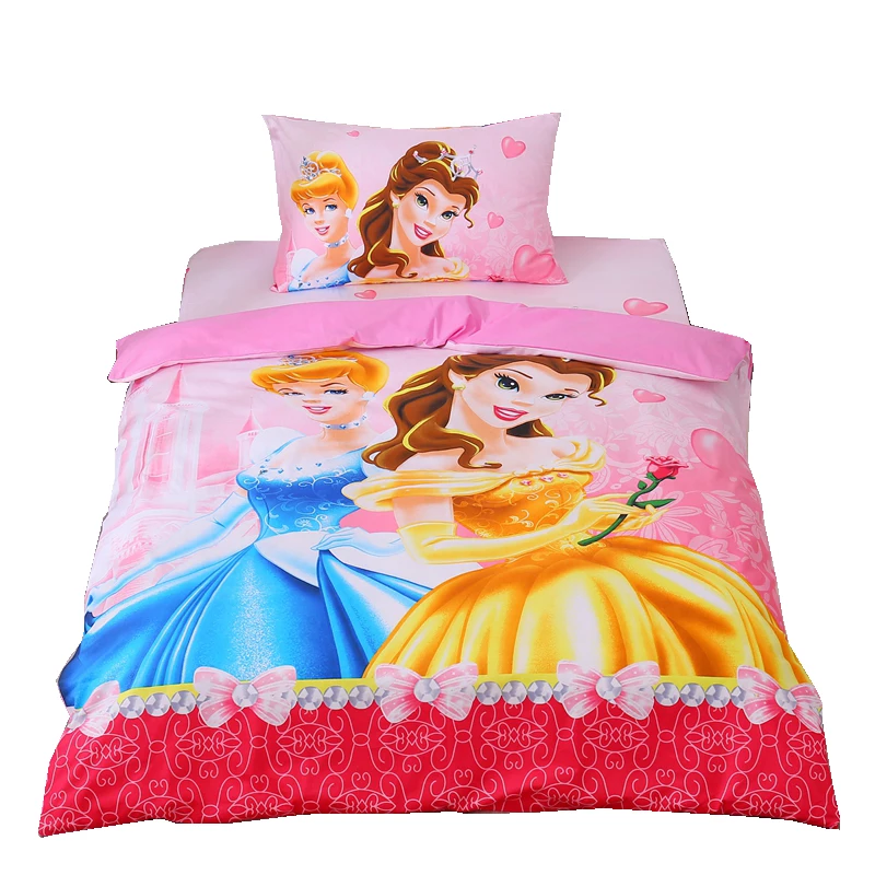 Дисней светло розовый Золушка Принцесса Человек паук постельное белье