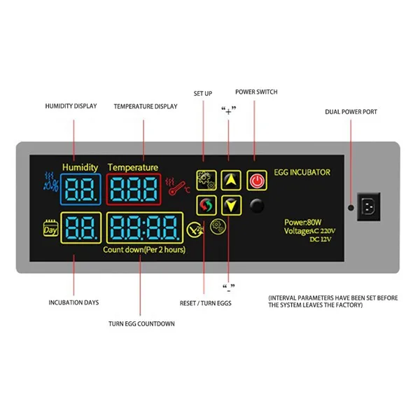 

DIY Mini Egg Poultry Incubator Controller Set Spare Parts for Hatching