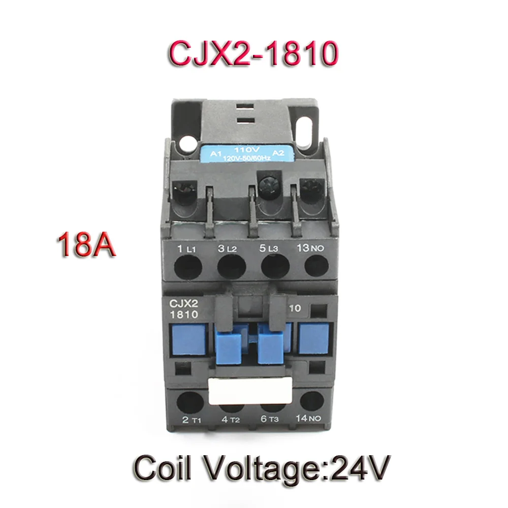 1810-24V CJX2,CJX2-0910 LC1 CJX2-0910 CJX2-1210 CJX2-1810 380v 9a ac contactor 380V AC 9A /12A/18A 50 HZ/60HZ 220V 110V orginal - Цвет: 1810-24V