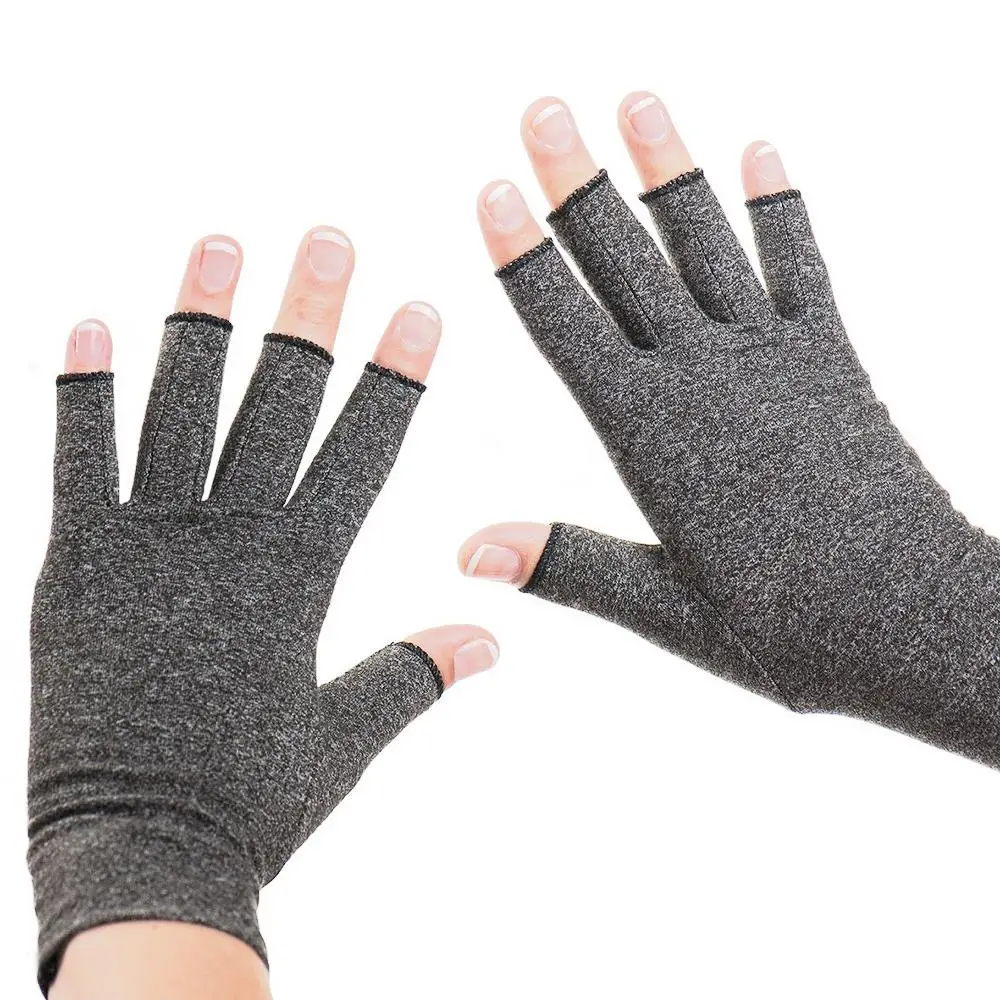 

Elastic Cotton 3 Size Therapy Riding Glove Arthritis Gloves Glove Hands Ache Pain Physiotherapy Half Finger Gloves Health Care