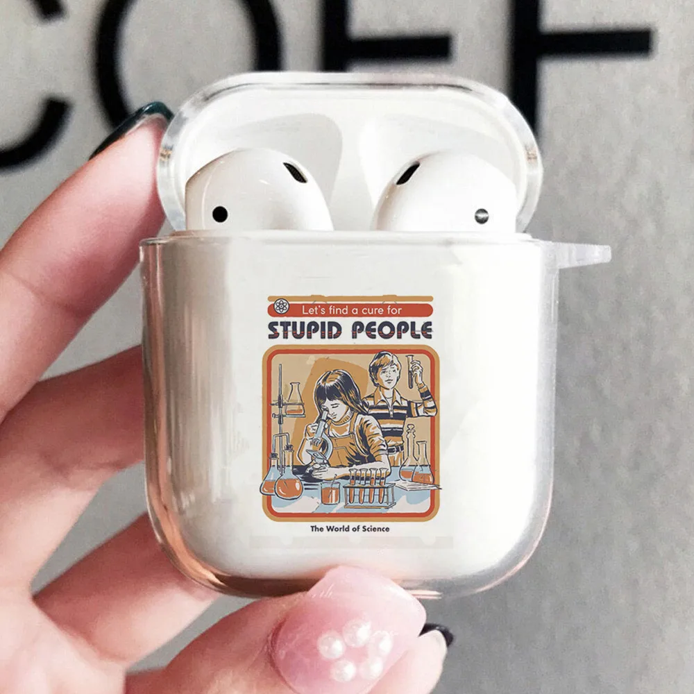 

Чехол из ТПУ с забавными косточками и ботанией для AirPods 1 2, чехол с беспроводным Bluetooth для Air Pods, аксессуары для наушников, зарядное устройство