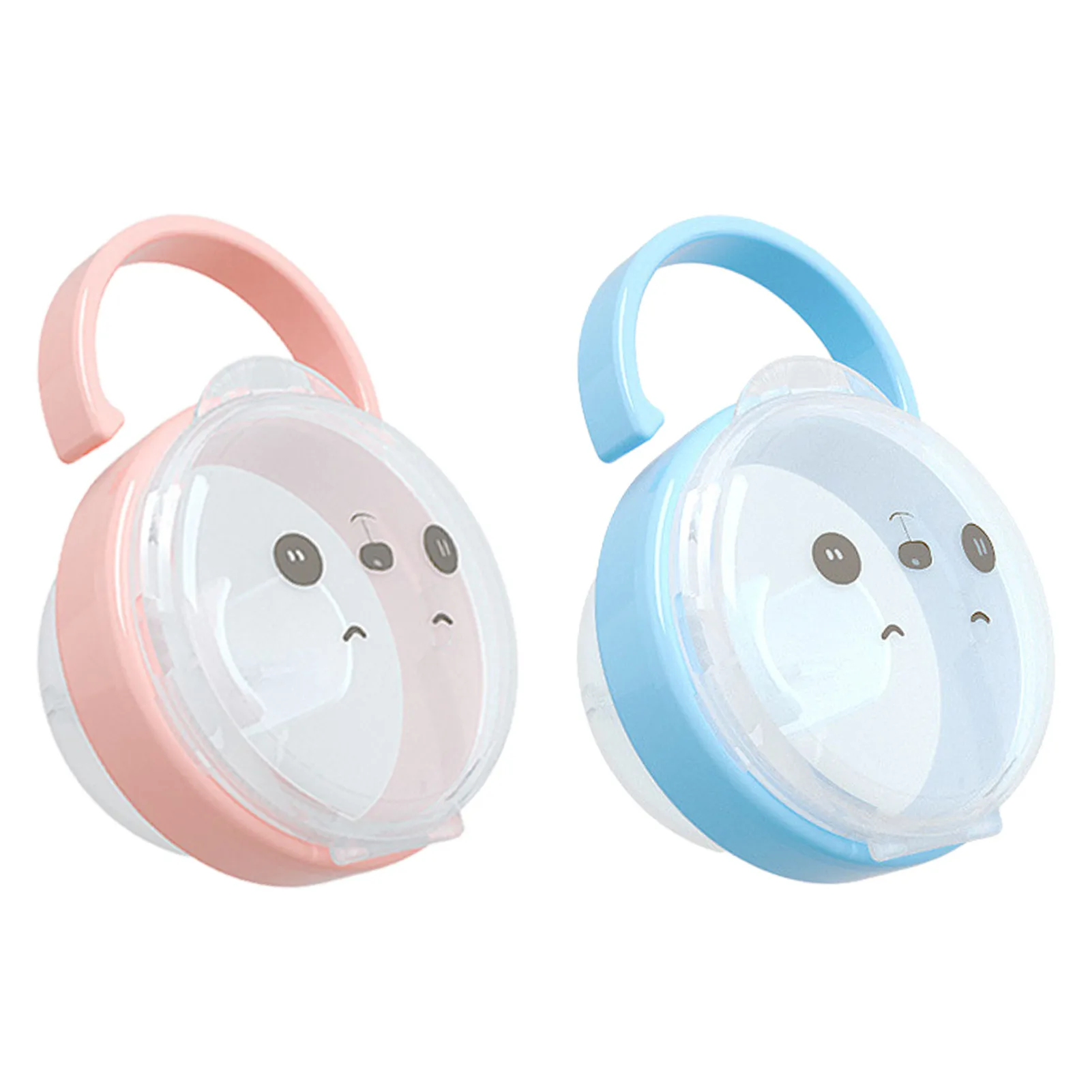 

Портативный детский контейнер для хранения соски с ручкой, безопасный пластиковый контейнер для соски, пластиковая коробка для соски