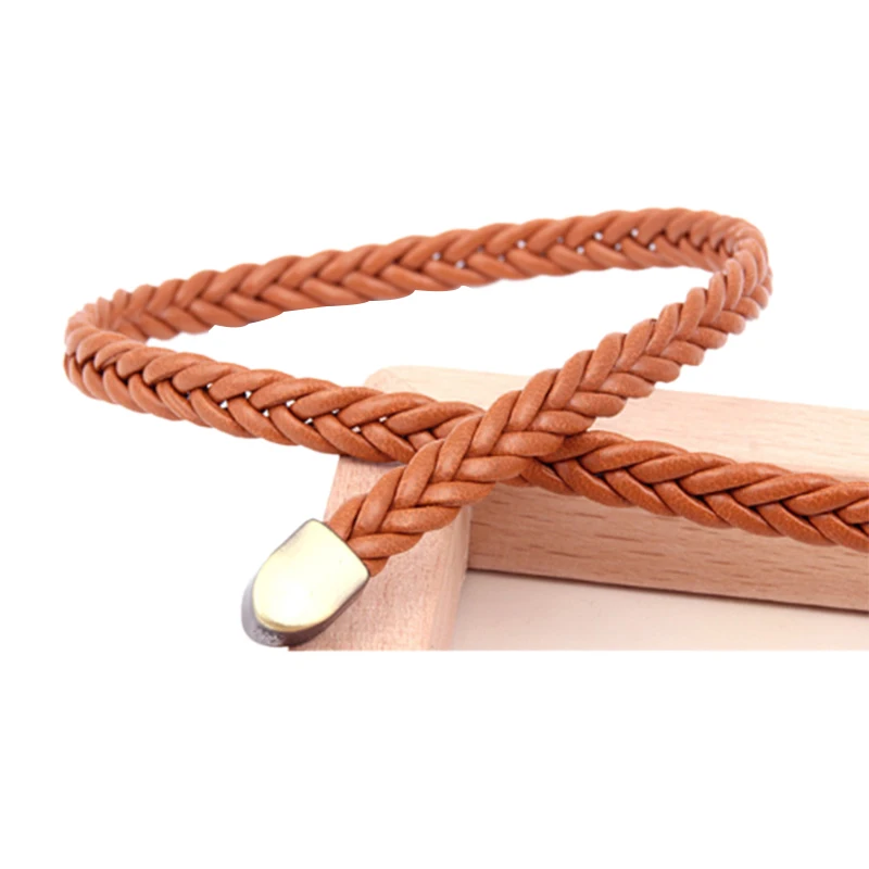 

New Hand-Woven Belt Female Pin Buckle Retro Casual Wild Thin Waist