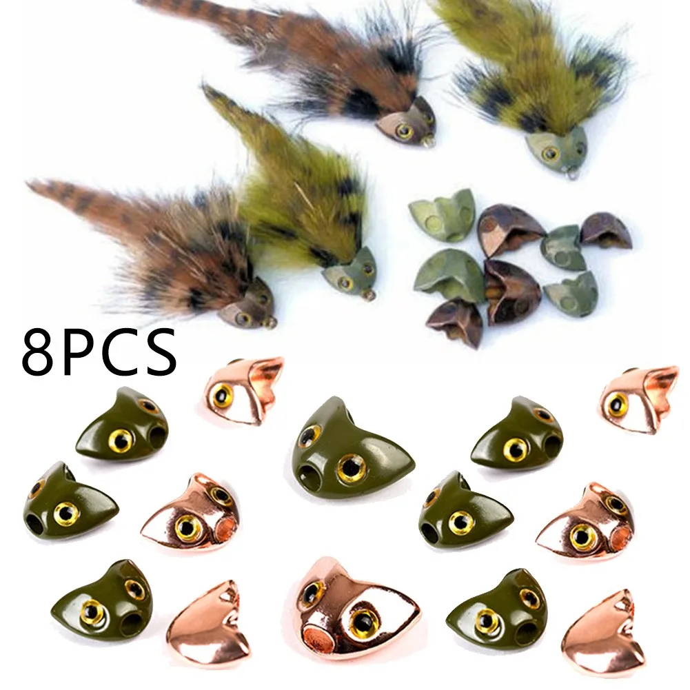 10 шт./партия рыболовная приманка для подвязывания головы черепа | Спорт и