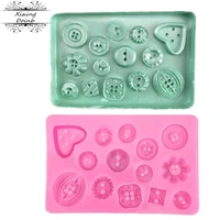 diy button shaped cake silicon mold chocolate cookie ice silicon mold candy mold cake baking cake decoration tool