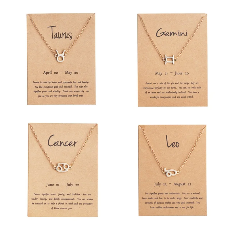 12 созвездия Зодиака Знаки браслеты для женщин рыбы Водолей Рак Лев золотой цвет