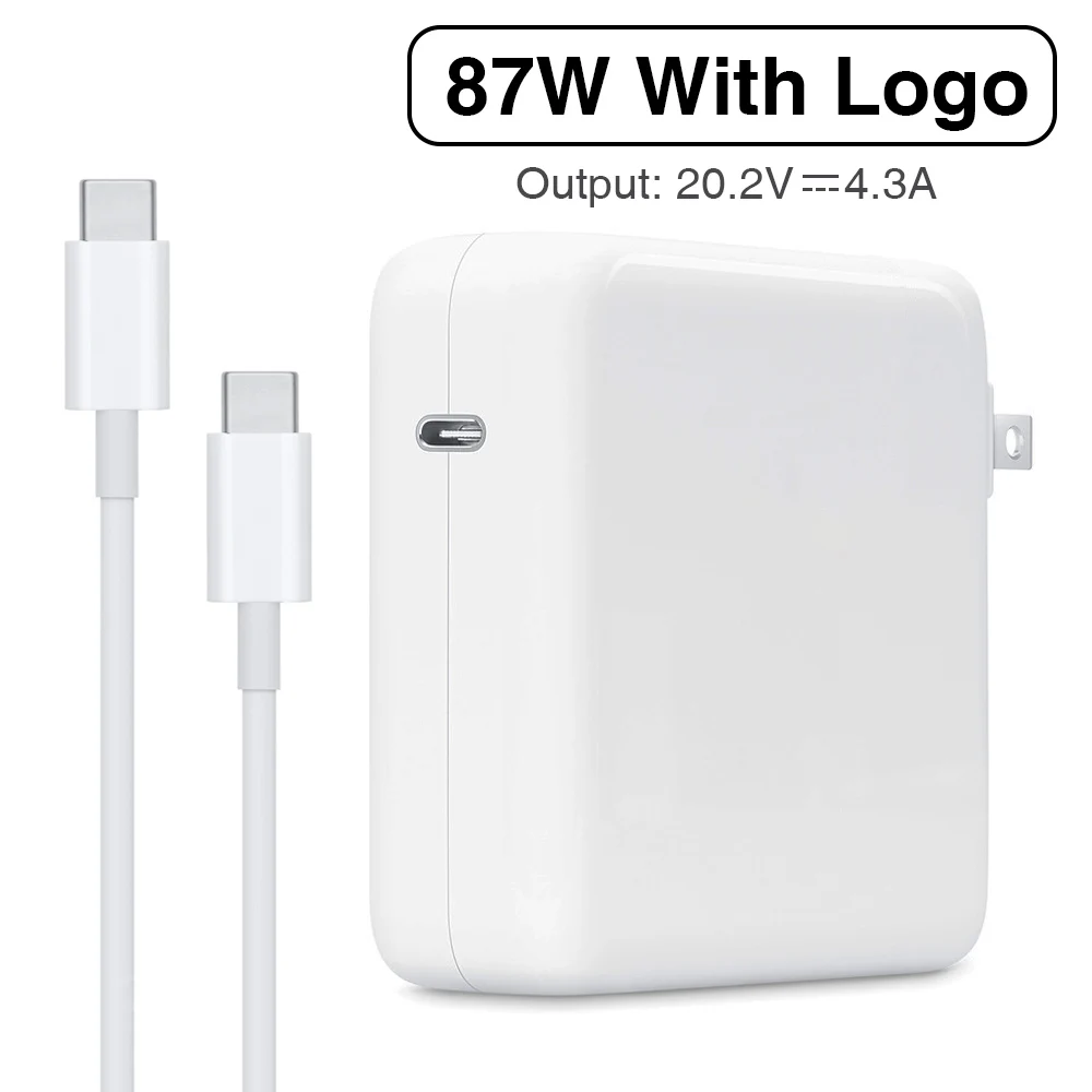 

87W PD Power Adapter USB Type-C Charger With USB-C Charging Cable For Apple Latest Macbook pro 15-inch A1706 A1707 A1708 A1719