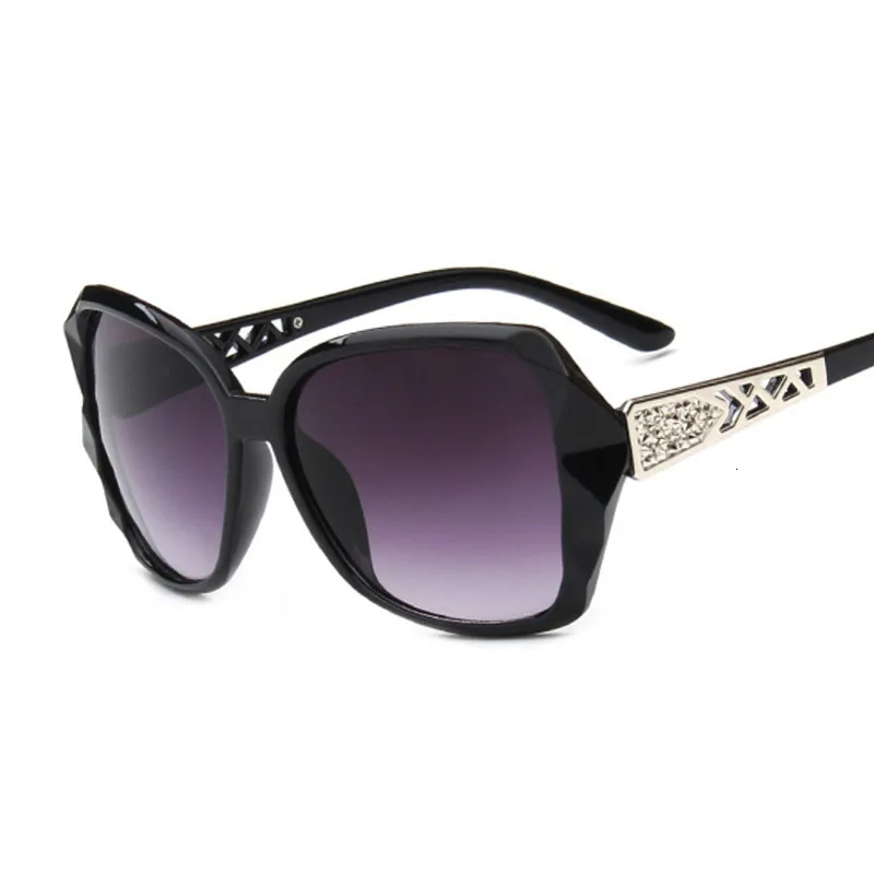 Очки солнцезащитные женские квадратные роскошные брендовые большие фиолетовые