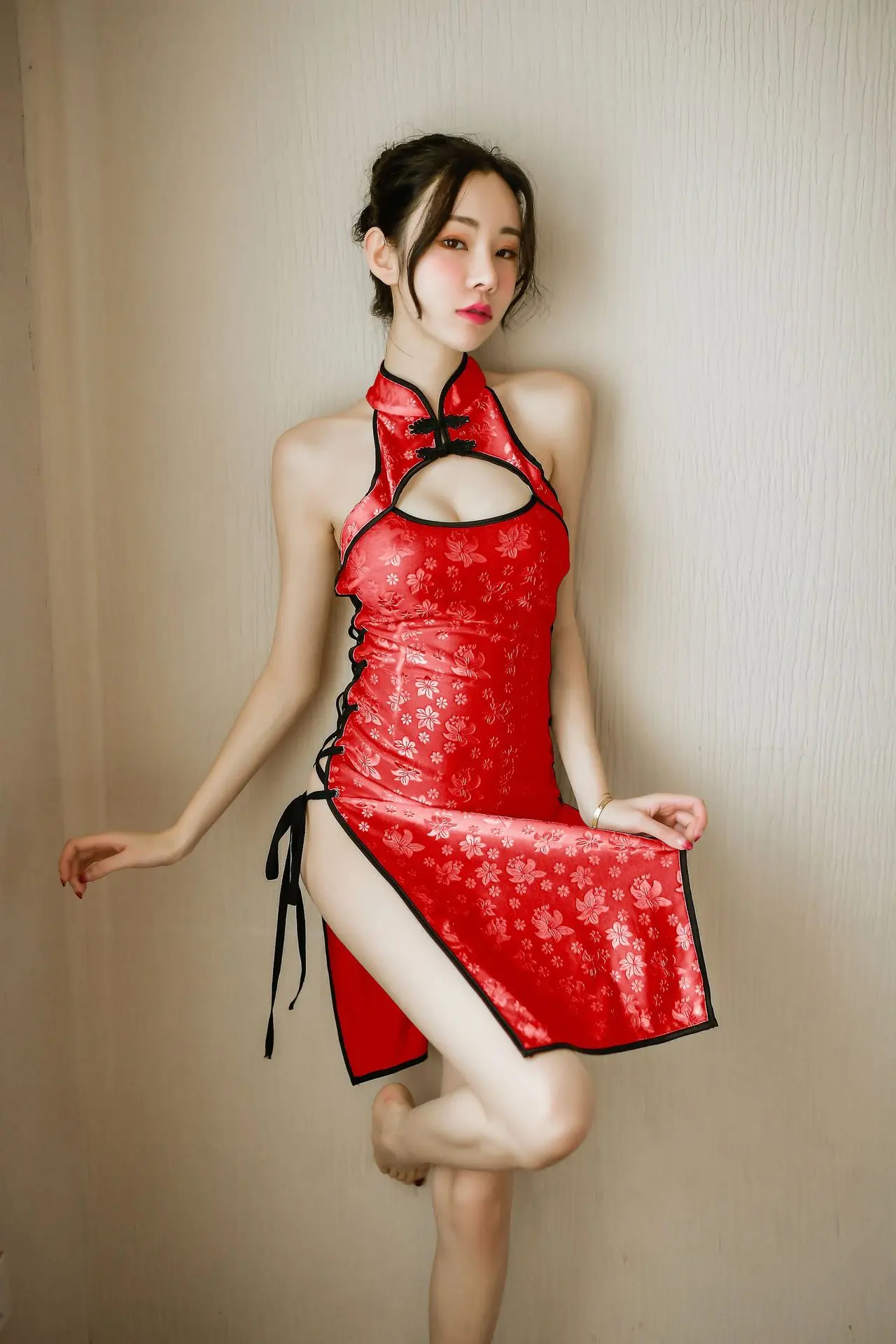 Элегантное Сексуальное белье боди раздельное Бандажное Qipao китайское