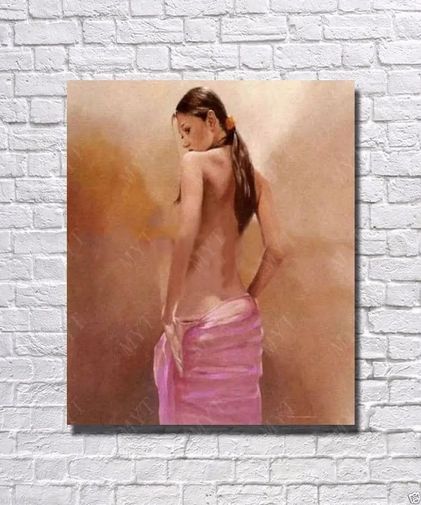 Оптовая продажа масляная живопись Обнаженная женщина Восточная тунхуанг леди на