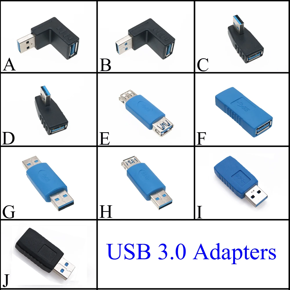 90 градусов/180 градусов вертикальный левый правый вверх вниз Угловой USB 3 0
