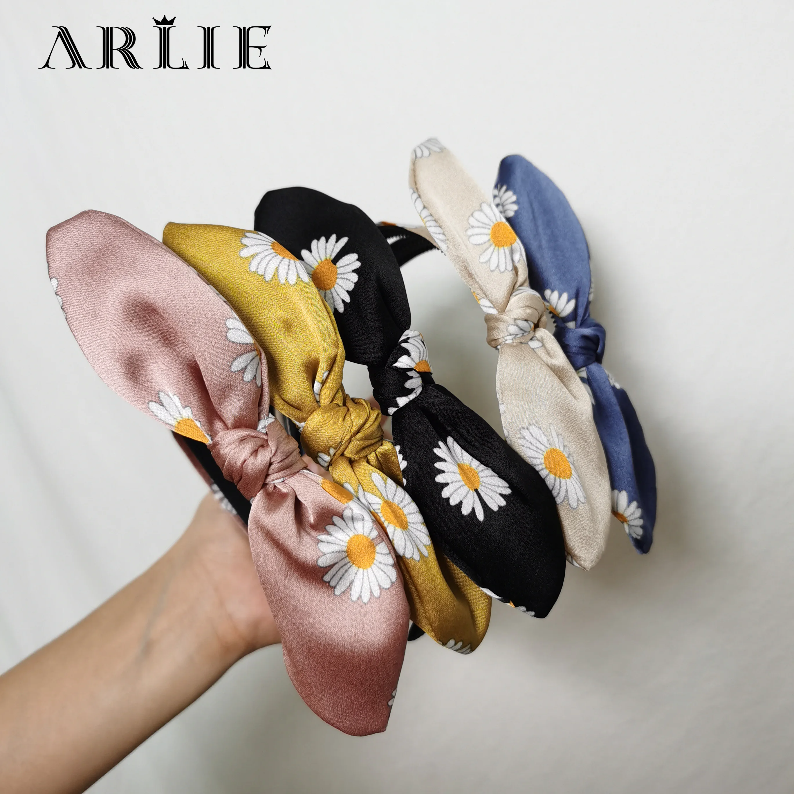 Женская шифоновая повязка на голову с цветочным принтом | Украшения и аксессуары