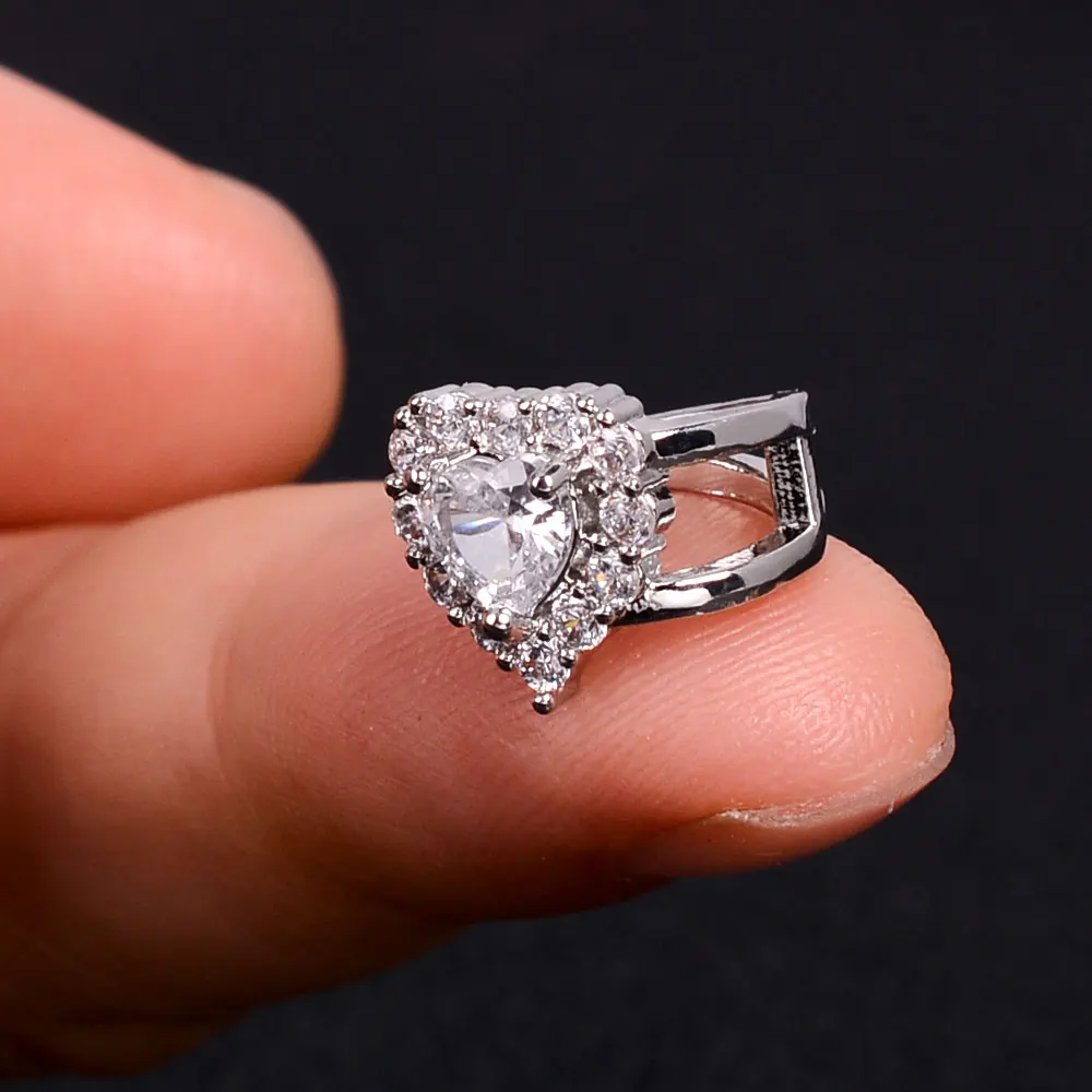 

1 шт. циркониевые Кристаллы без пирсинга, серьги-каффы для ушей, серьги-каффы, поддельные клипсы для хряща, для наушников, женские массивные м...