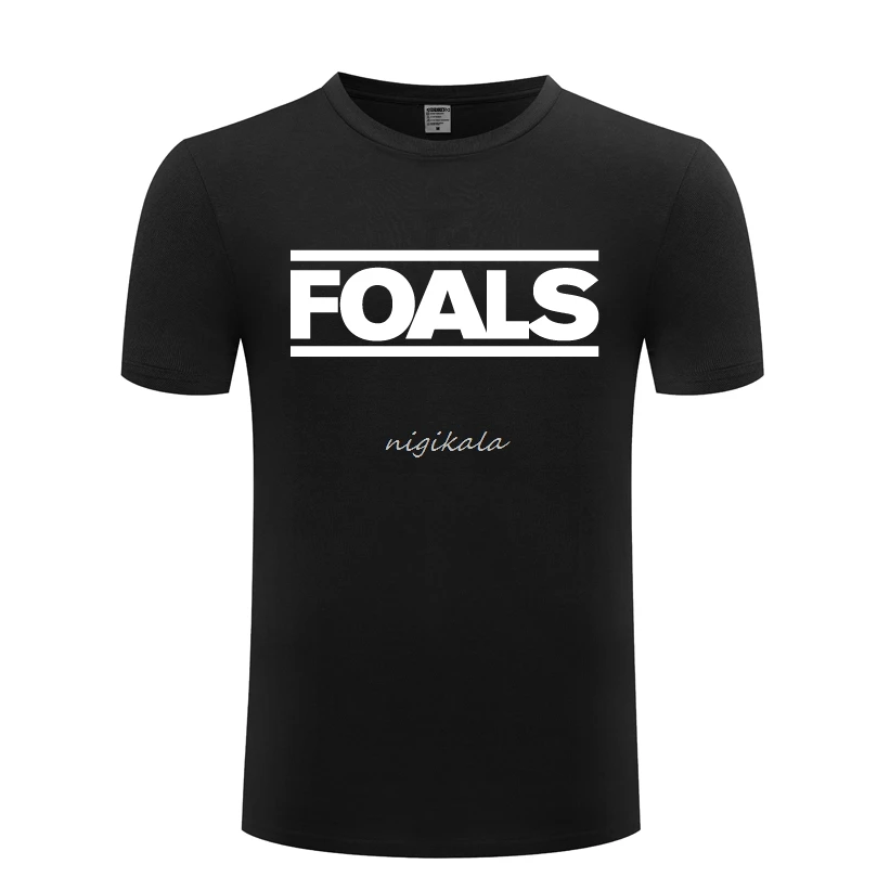 

Футболка FOALS Rock Music Мужская, повседневная тенниска с коротким рукавом и круглым вырезом