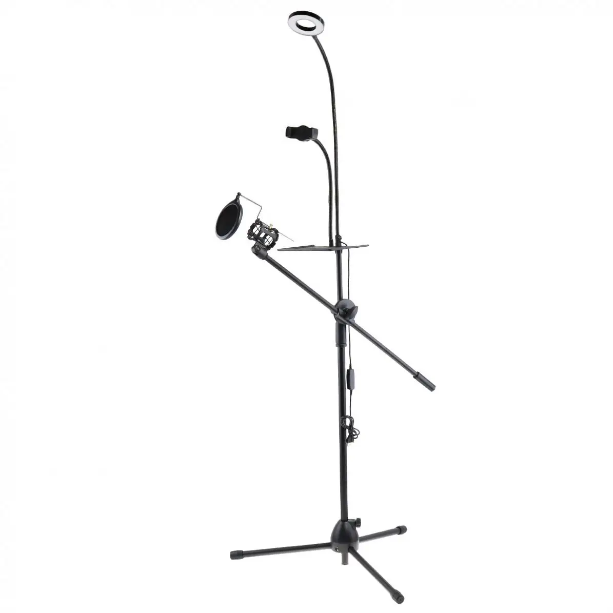 Многофункциональный держатель для мобильного телефона в виде гусиной шеи прямой