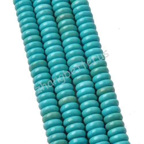 

Imitation Turquoise Buckle Spacer Bead Thin slice Charm Fashion Loose Beads Jewelry Making High-quality New