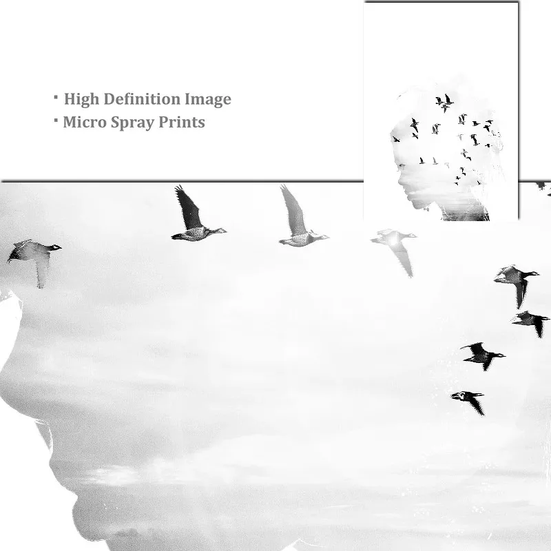 

Nordic Posters Girl Bird Flower Landscape Wall Art Canvas Painting and Prints Wall Pictures for Living Room Home Decoration