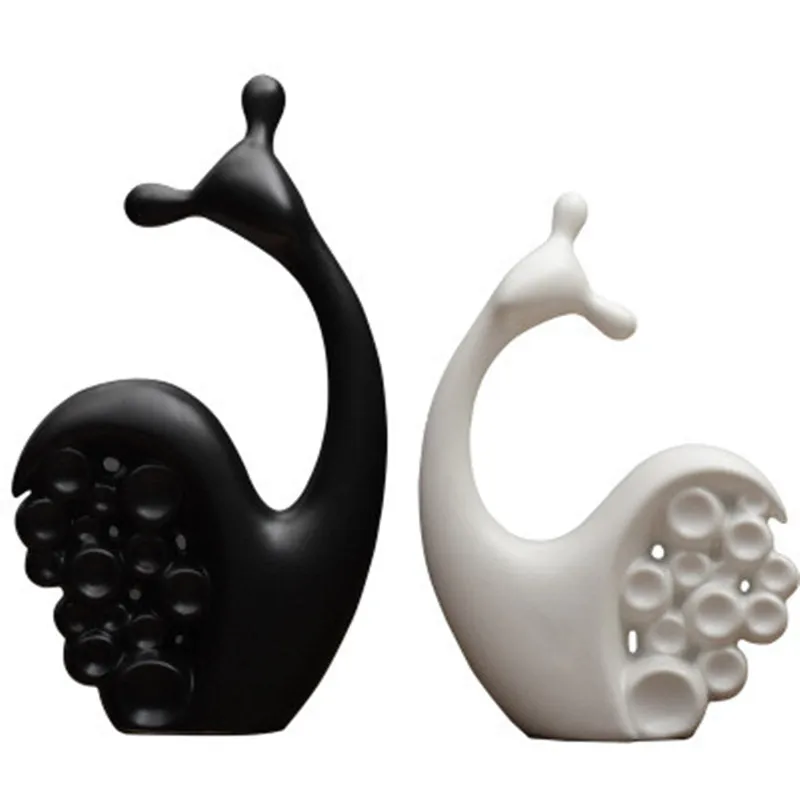 

Скандинавский стиль абстракция Улитка керамическое украшение креативное моделирование животное для гостиной ТВ кабинета Декор X2983