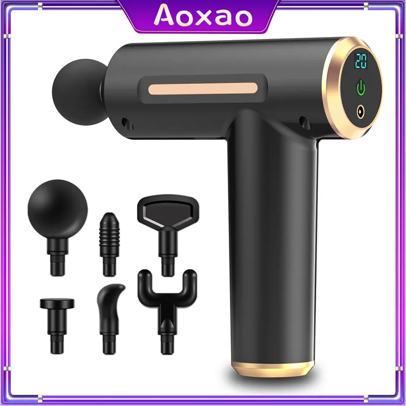 

Massage Gun Deep Tissue Percussion Pain Relief Body Neck Leg Muscle Massage Exercising Relaxation Slim Shaping Fascia Gun