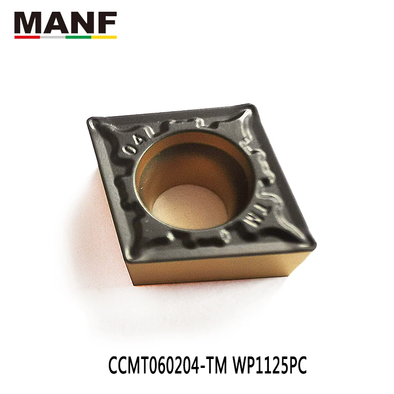 MANF токарный инструмент CCMT060204 внутренние твердосплавные вставки Borning Bar Blad уникальное двухцветное покрытие более износостойкое Forsclcr1212