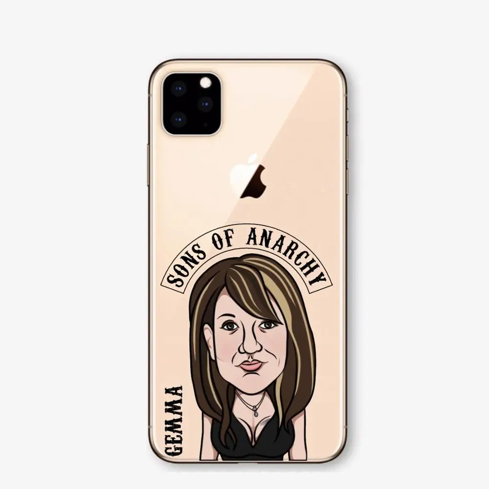 TPU Американский ТВ сыновья анархия Мягкий ТПУ чехол для телефона iPhone 11 11Pro 5 SE 6 Plus 7 7plus 8 Plus X XS XSMAX XR чехол - Цвет: TPU