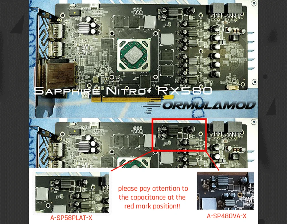 Bykski A-SP58PLAT-X, полное покрытие видеокарты блок водяного охлаждения для сапфира Nitro+ RX580 специальный/ограниченный, импульсный RX580 4 г/8GD5