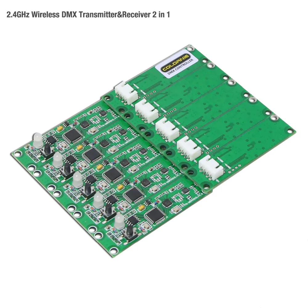 Dmx512 контроллер 10 шт. передатчик и приемник 2 в 1 беспроводной DMX512 контроллер PCB модуль обновления сцены Llighting
