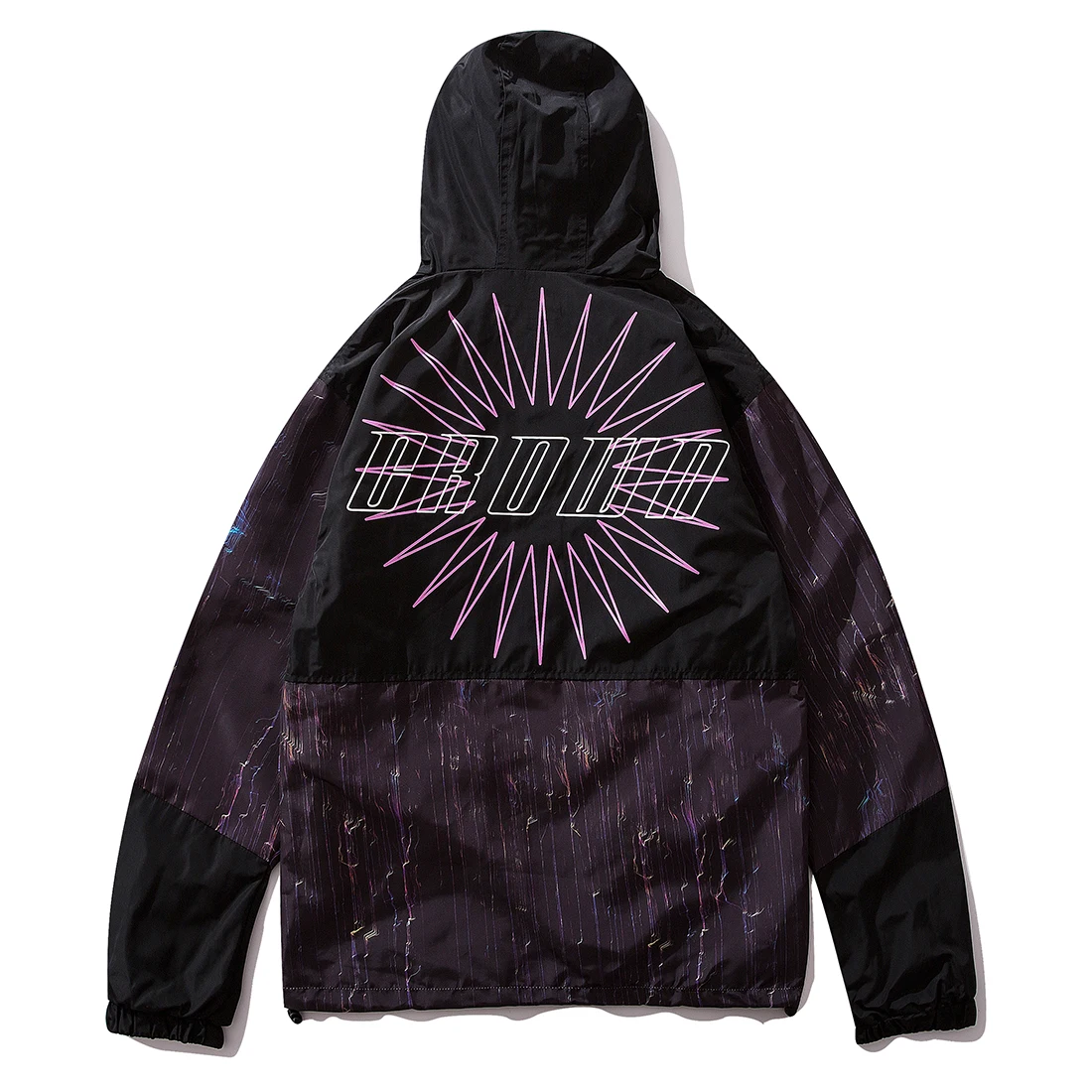 Мужская куртка с капюшоном в стиле хип-хоп Повседневная Уличная хлопковая