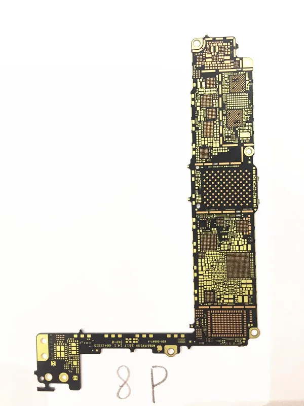 Обнаженная материнская плата для iPhone 4S 5 5C 5S 6 6Plus 6S 6splus 7 7P 8 8P X тест световая