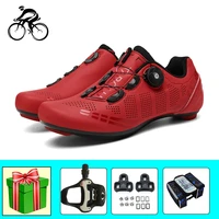athletic bicycle riding shoes breathable zapatos ciclismo men women road cycling sneakers add pedals self locking bike footwear