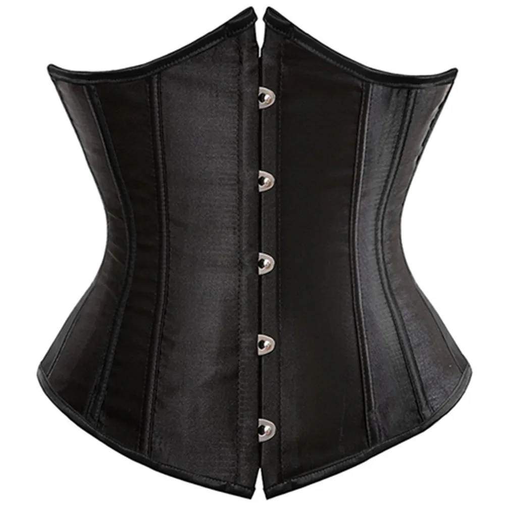 Корсет под грудью атласный корсет на шнуровке с косточками для коррекции фигуры