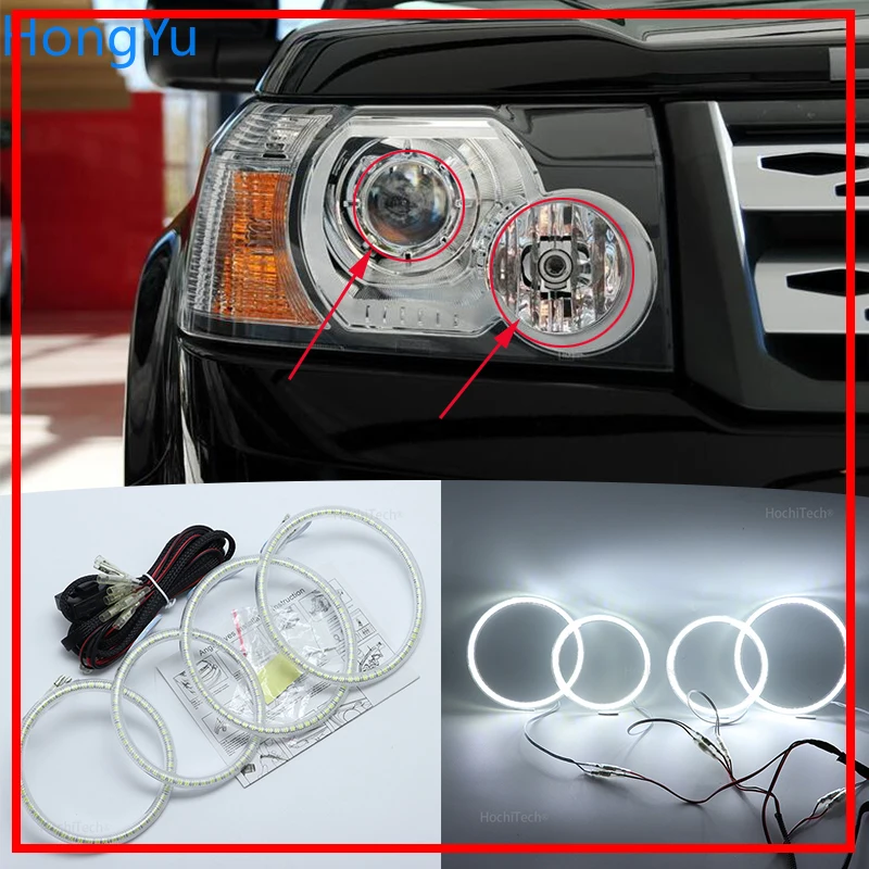 Ксеноновые фары для Land Rover Freelander 2 2007 2012 отличные ангельские глазки Сверхъяркие smd