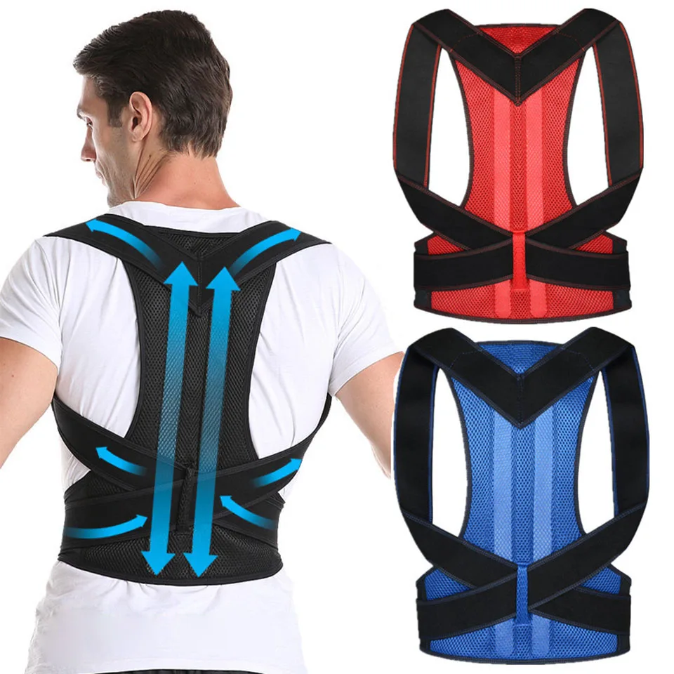 

Neoprene Men Women Posture Corrector Adjustable Brace Supports Belt Prevents Slouching Shoulder Belt S-4XL Size