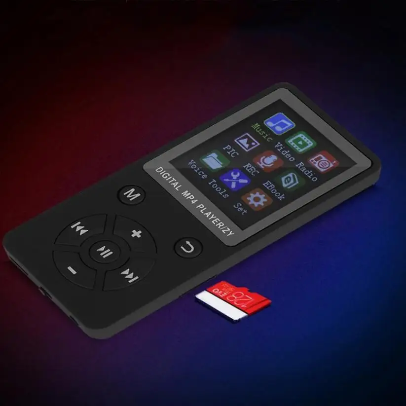 1,8 дюймов TFT цветной экран MP3 плеер FM Радио Видео плеер проигрыватель электронных книг цифровой для TF карты воспроизведения музыки с диктофоном