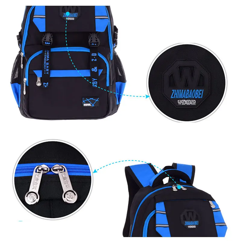 KOKO CAT Large Capacity Students Backpacks Breathable Nylon Junior High School Bag Book Bag for Boys Mochila Infantil Escolares