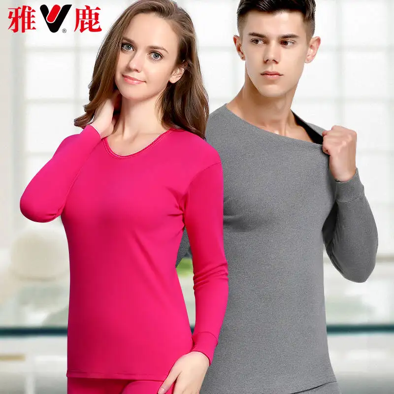 Thermal underwear sets Men's Women's Tops and Bottoms Sets Cotton Undershirts Pants Tee Leggings Boy |