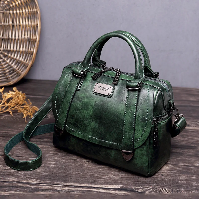 

Luxury Designer Vintage Bag Fot Women Leather Handbags 2020 Crossbody Bags Woman Messenger Shoulder Retro Ladies Hand Sling Bag