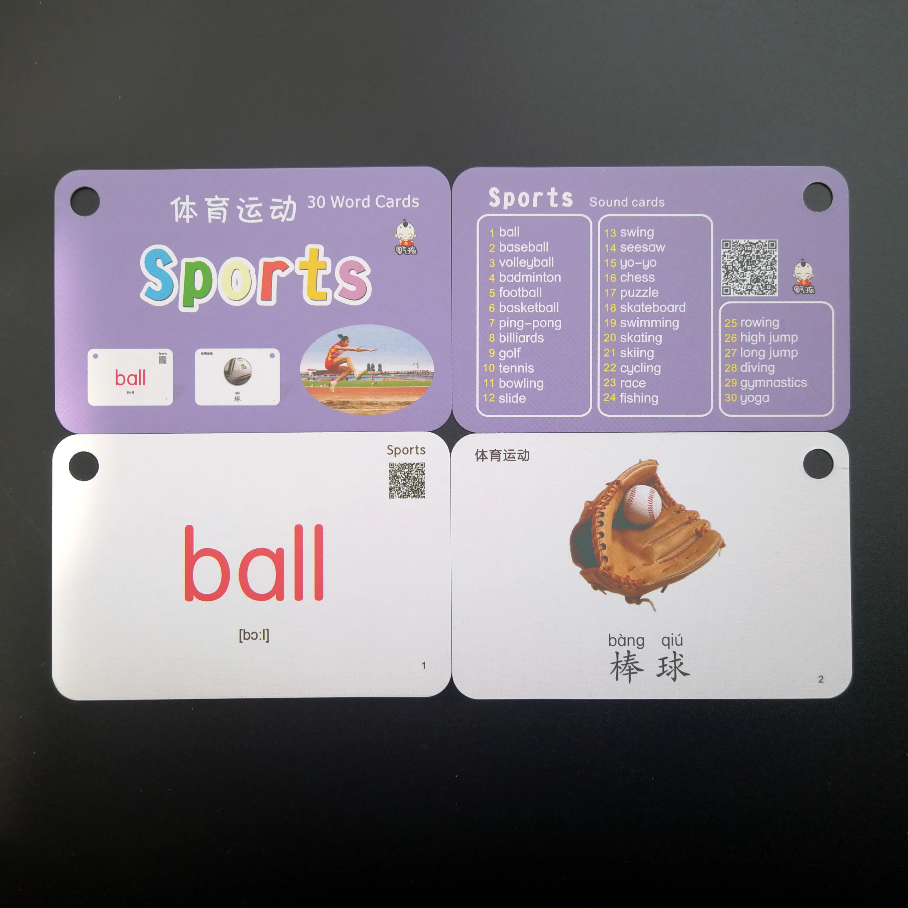 32 шт./компл. Обучающие Семейные карточки на английском и китайском языках