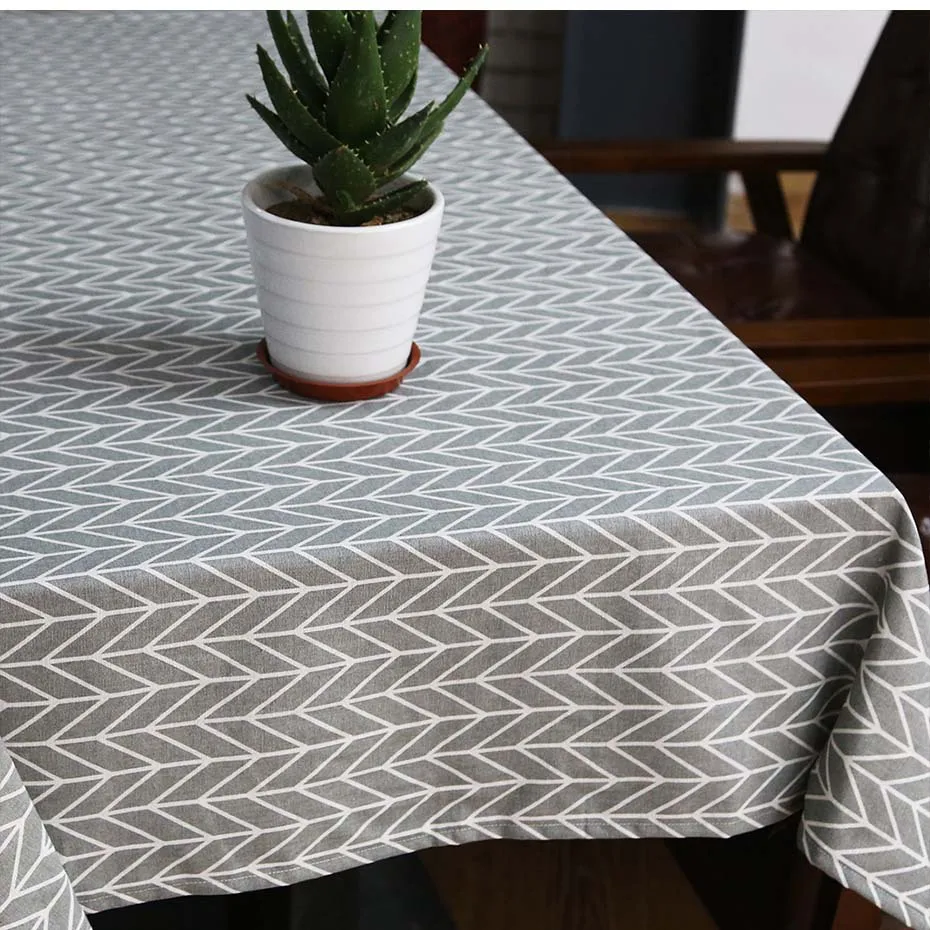 Christmas Tablecloth Tree and Deer Linen Cotton Fresh Table Cloth New Korean Style Toalha De Mesa | Дом и сад