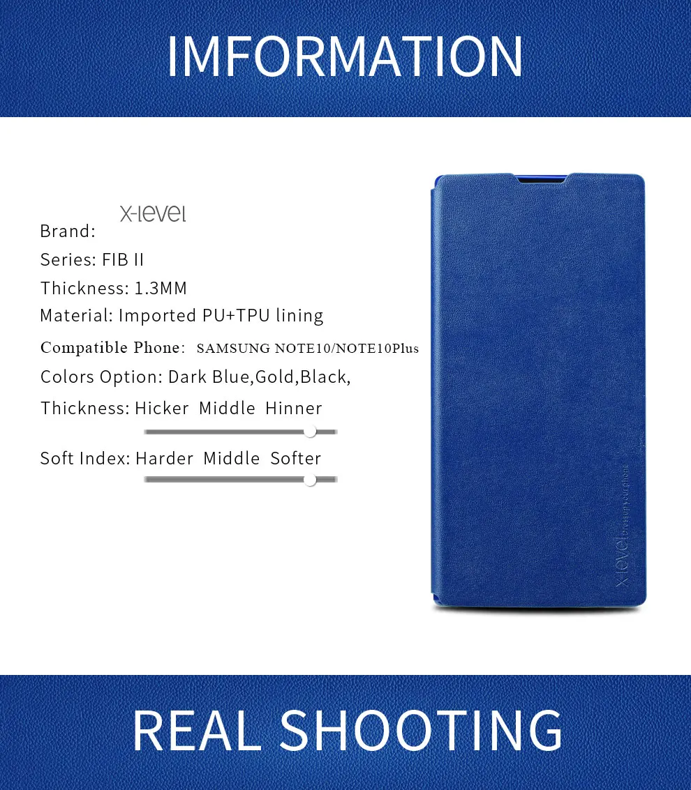 X-Level кожаный чехол-держатель для samsung Galaxy Note 10 plus ультра тонкий флип-чехол для телефона для samsung Note 10 чехол Note10