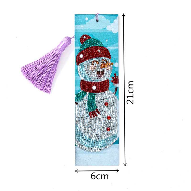 

5D DIY Special Shaped Diamond Painting Bookmarks diamond Embroidery Cross Stitch Tassel Bookmarks Books Gift Diamond Mosaic