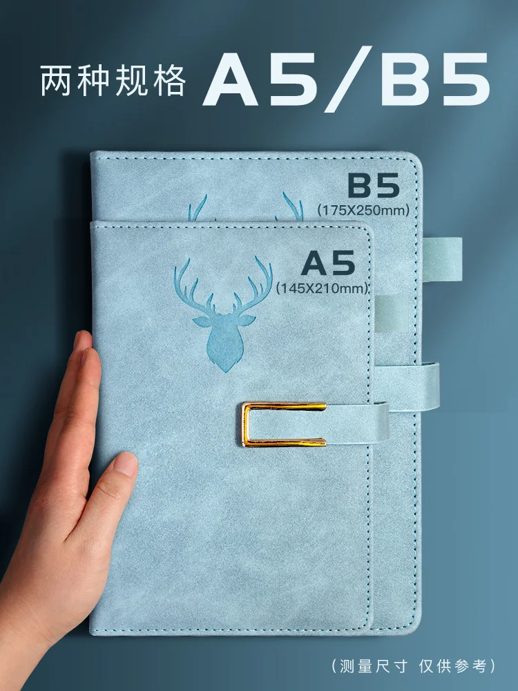 

Thick leather notebook business notebook diary A5/B5 commercial office meeting record work retro art cute creative