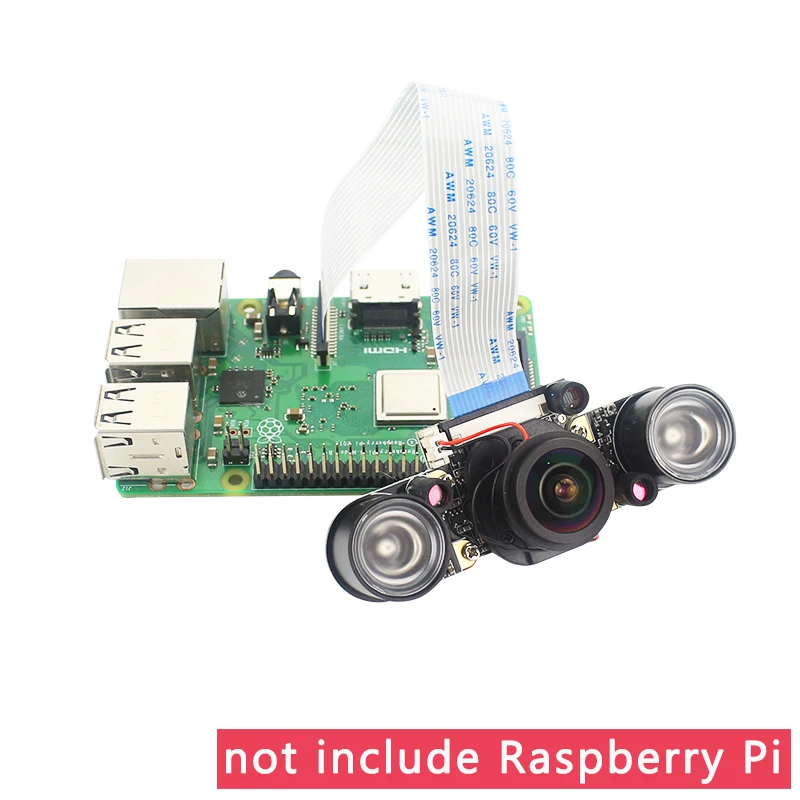 Raspberry Pi 4 IR-CUT камера с фокусным расстоянием ночного видения Регулируемая 5 Мп рыбий глаз автоматическое переключение день-ночь для Raspberry Pi 3 Режим B+/4B